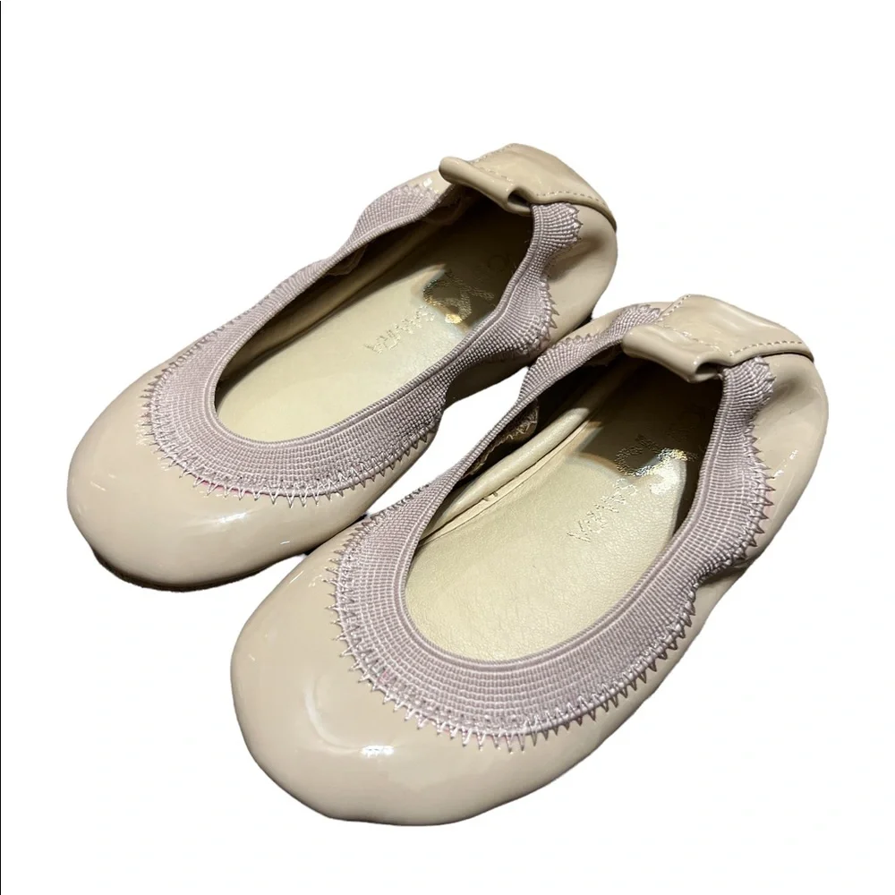 Yosi Samra Tan Patent Flats